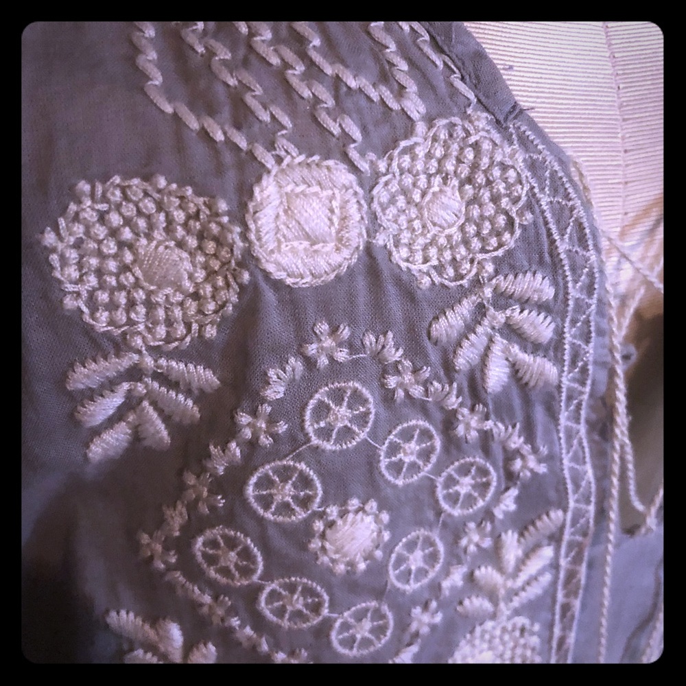 J Crew Embroidered Top